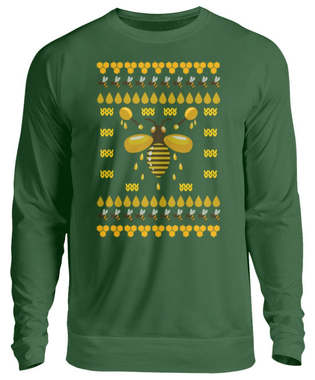 Bienen 2 Ugly Christmas · Unisex Sweatshirt Pullover-Unisex Sweatshirt-Bottle Green-S-Agrarstarz