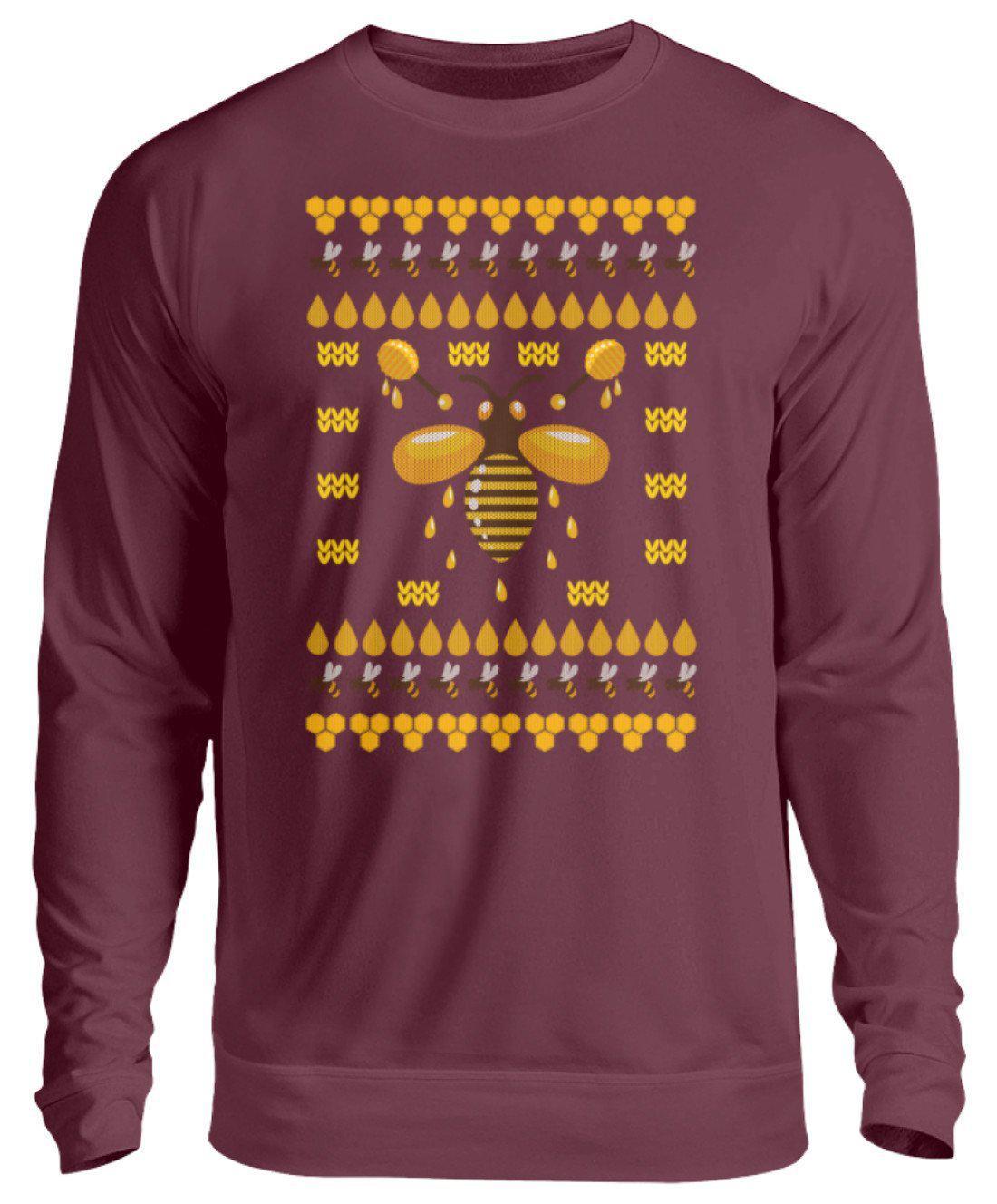 Bienen 2 Ugly Christmas · Unisex Sweatshirt Pullover-Unisex Sweatshirt-Burgundy-S-Agrarstarz