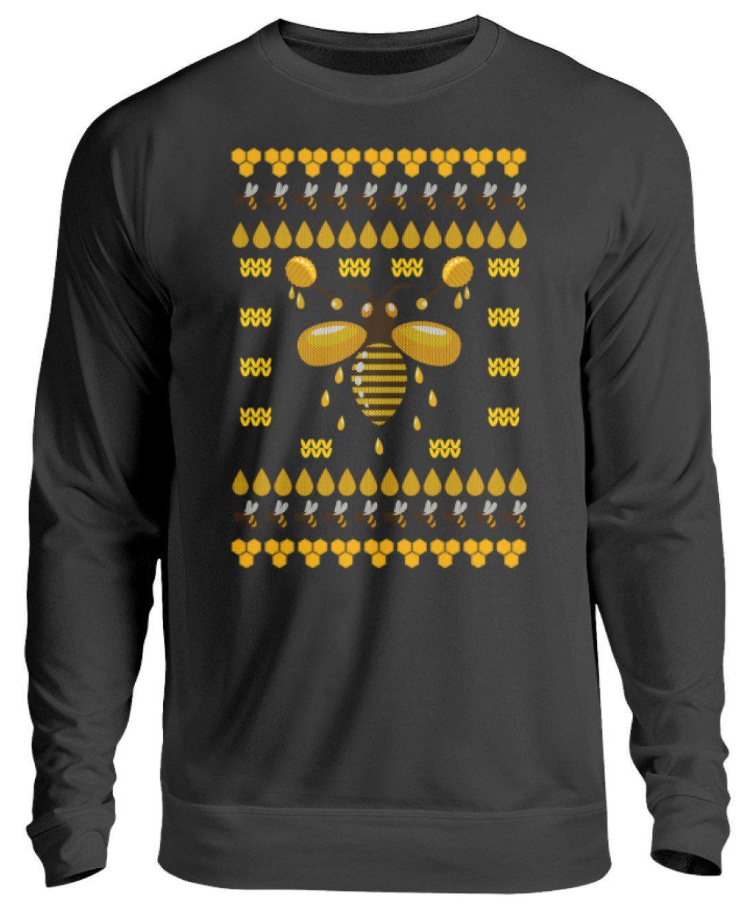 Bienen 2 Ugly Christmas · Unisex Sweatshirt Pullover-Unisex Sweatshirt-Jet Black-S-Agrarstarz