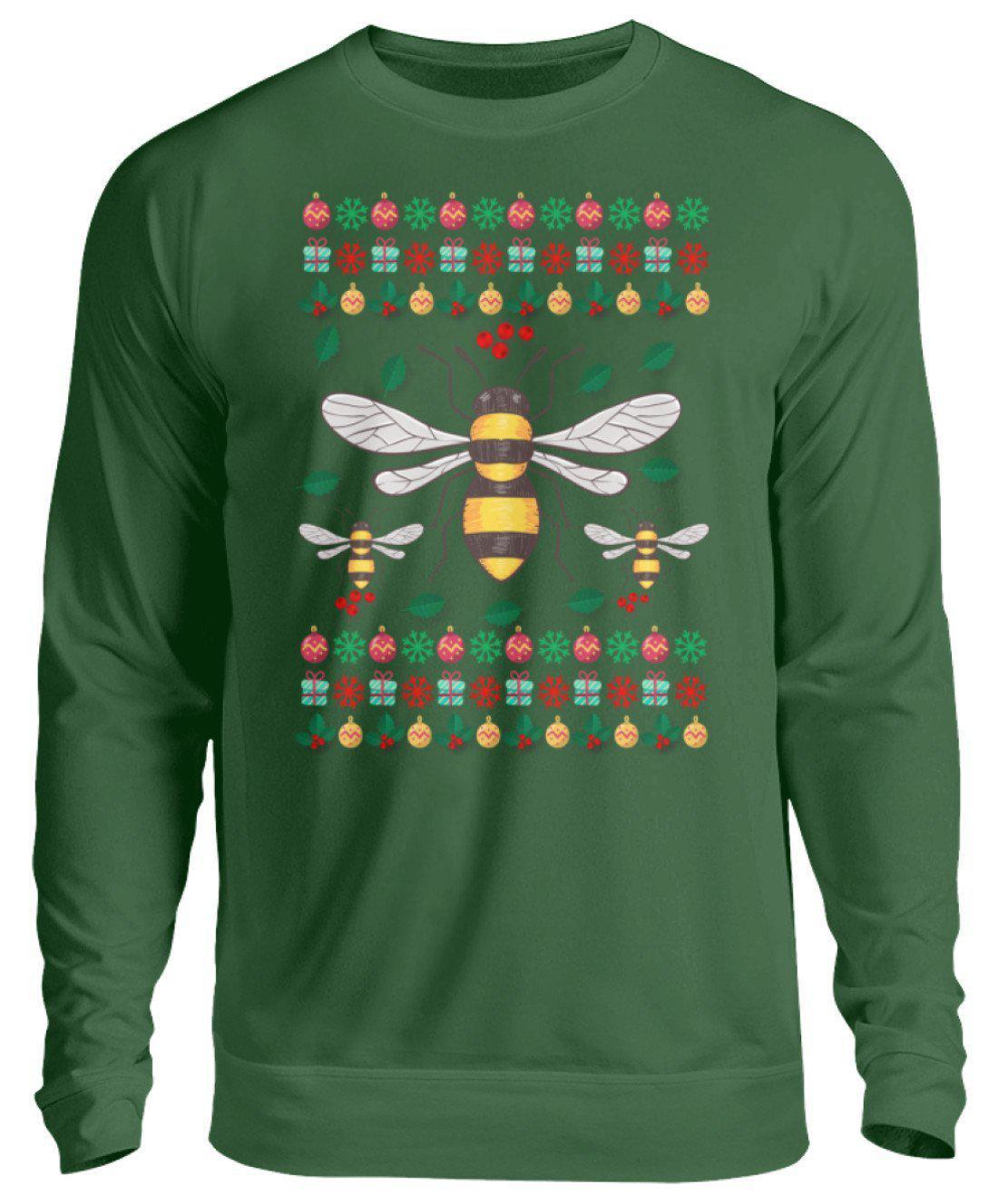 Bienen 3 Ugly Christmas · Unisex Sweatshirt Pullover-Unisex Sweatshirt-Bottle Green-S-Agrarstarz