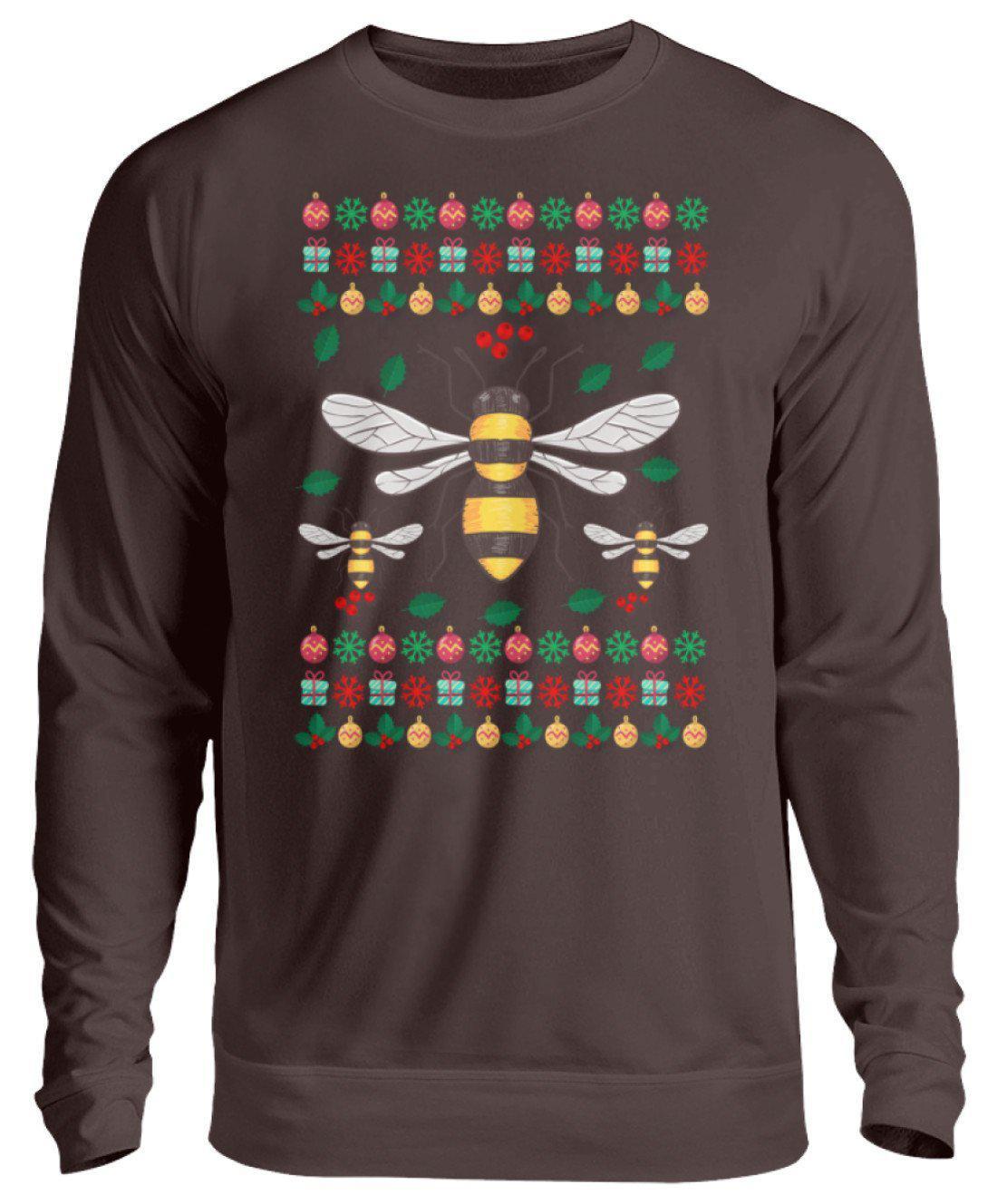 Bienen 3 Ugly Christmas · Unisex Sweatshirt Pullover-Unisex Sweatshirt-Hot Chocolate-S-Agrarstarz