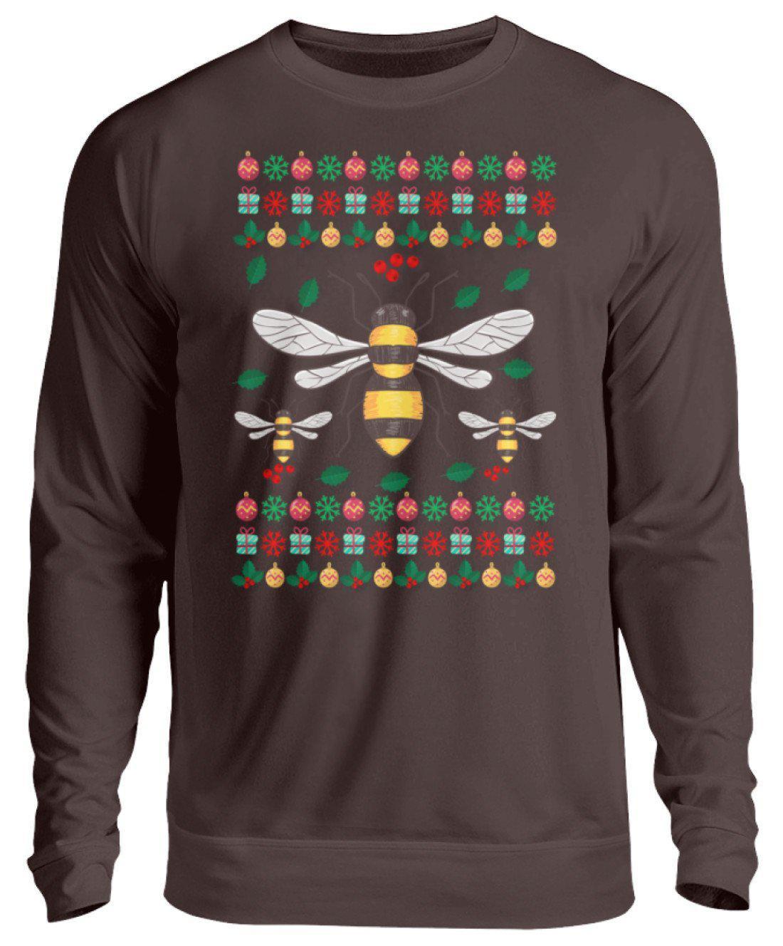Bienen 3 Ugly Christmas · Unisex Sweatshirt Pullover-Unisex Sweatshirt-Hot Chocolate-S-Agrarstarz