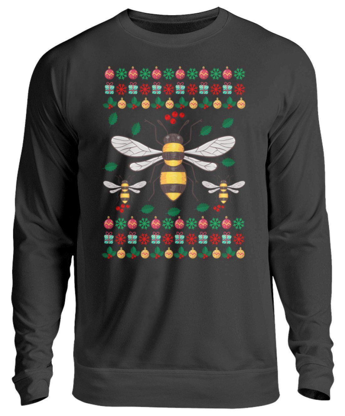 Bienen 3 Ugly Christmas · Unisex Sweatshirt Pullover-Unisex Sweatshirt-Jet Black-S-Agrarstarz