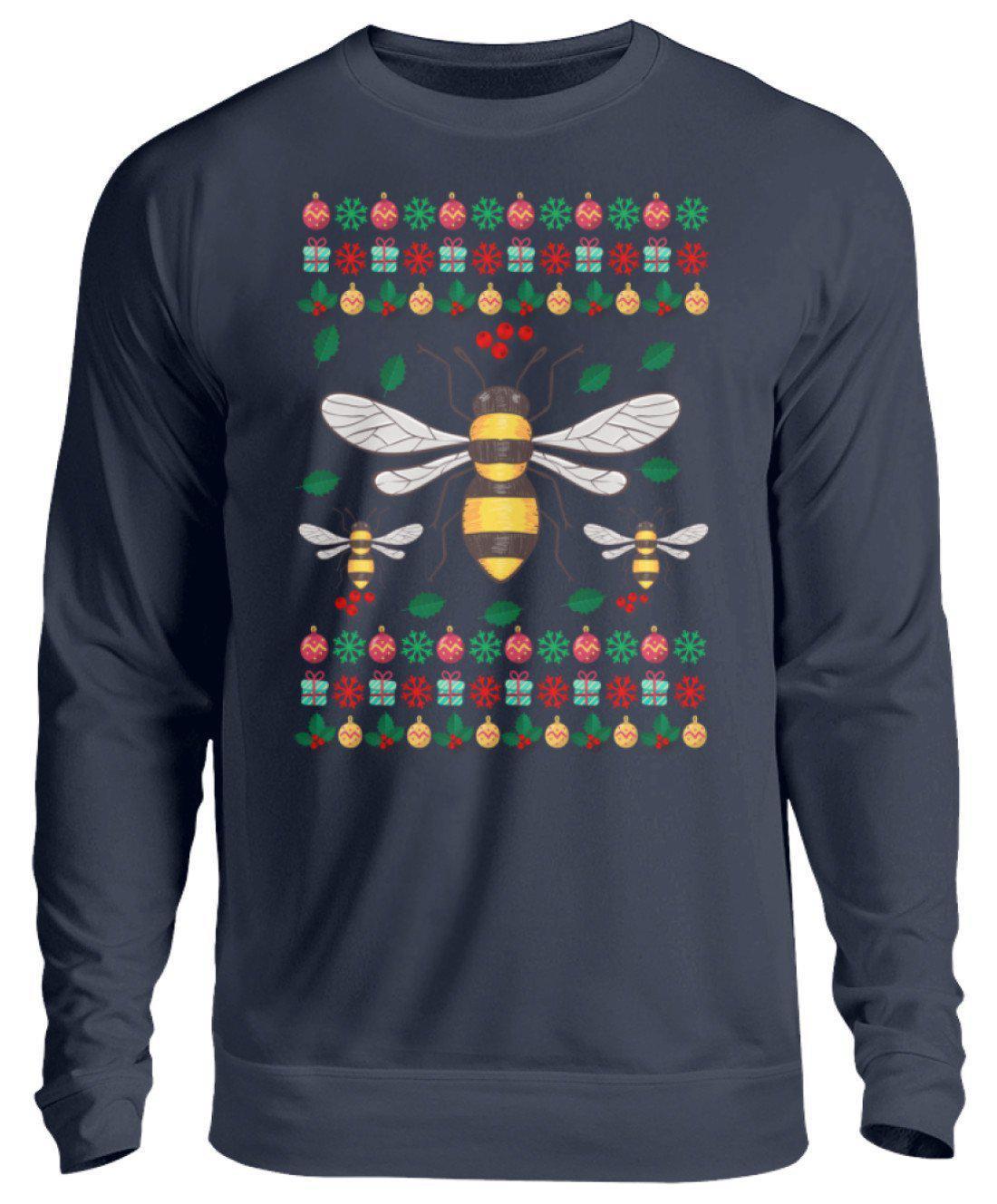 Bienen 3 Ugly Christmas · Unisex Sweatshirt Pullover-Unisex Sweatshirt-Oxford Navy-S-Agrarstarz