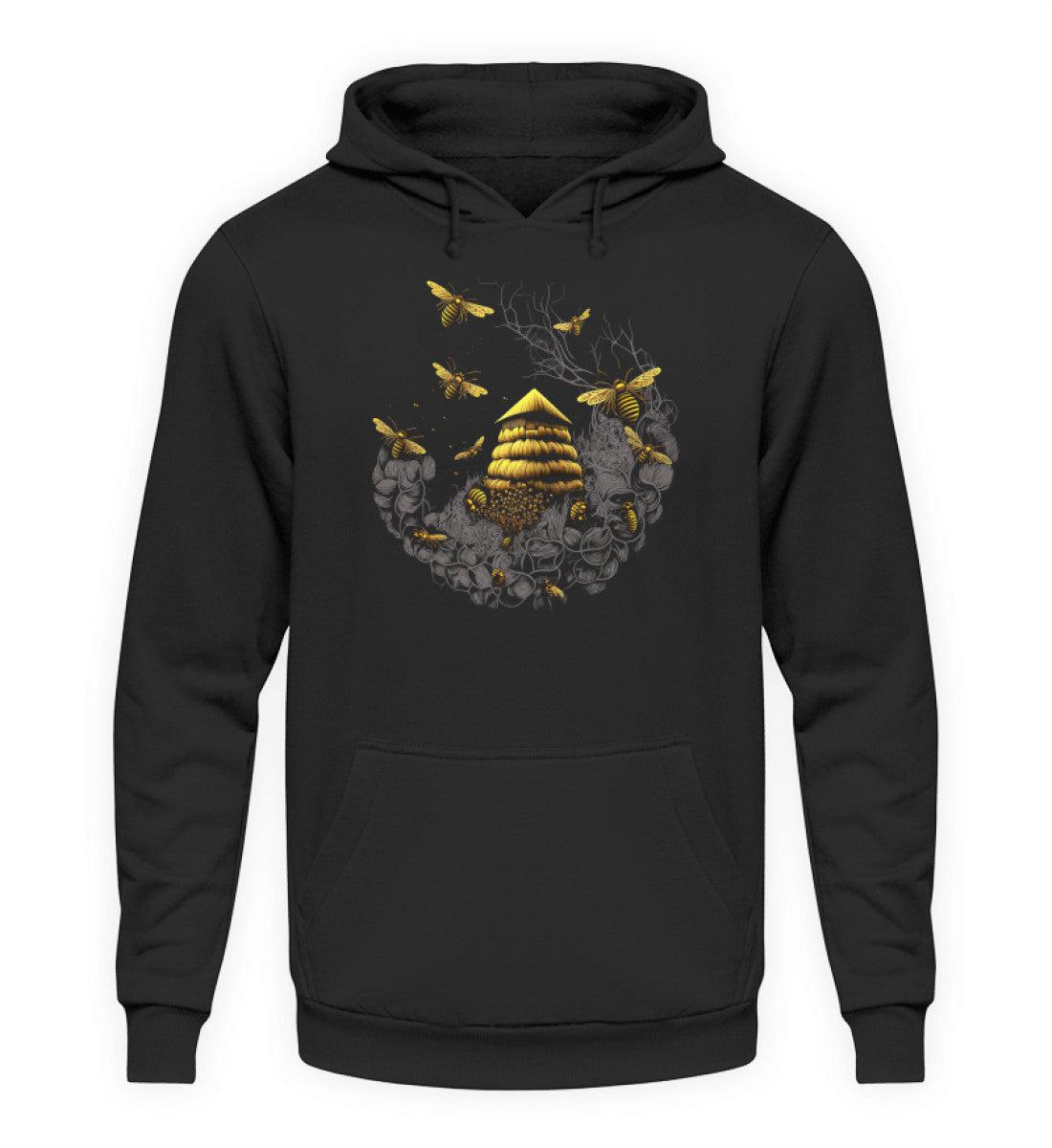 Bienenstock Bienen · Unisex Kapuzenpullover Hoodie-Unisex Hoodie-Deep Black-XS-Agrarstarz