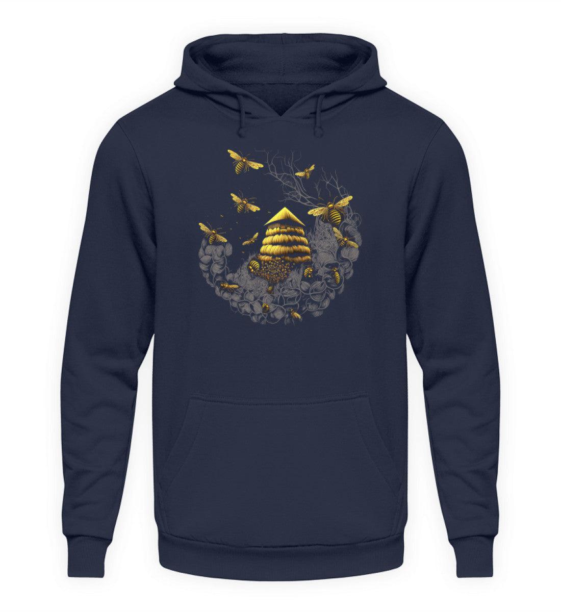 Bienenstock Bienen · Unisex Kapuzenpullover Hoodie-Unisex Hoodie-Oxford Navy-XS-Agrarstarz