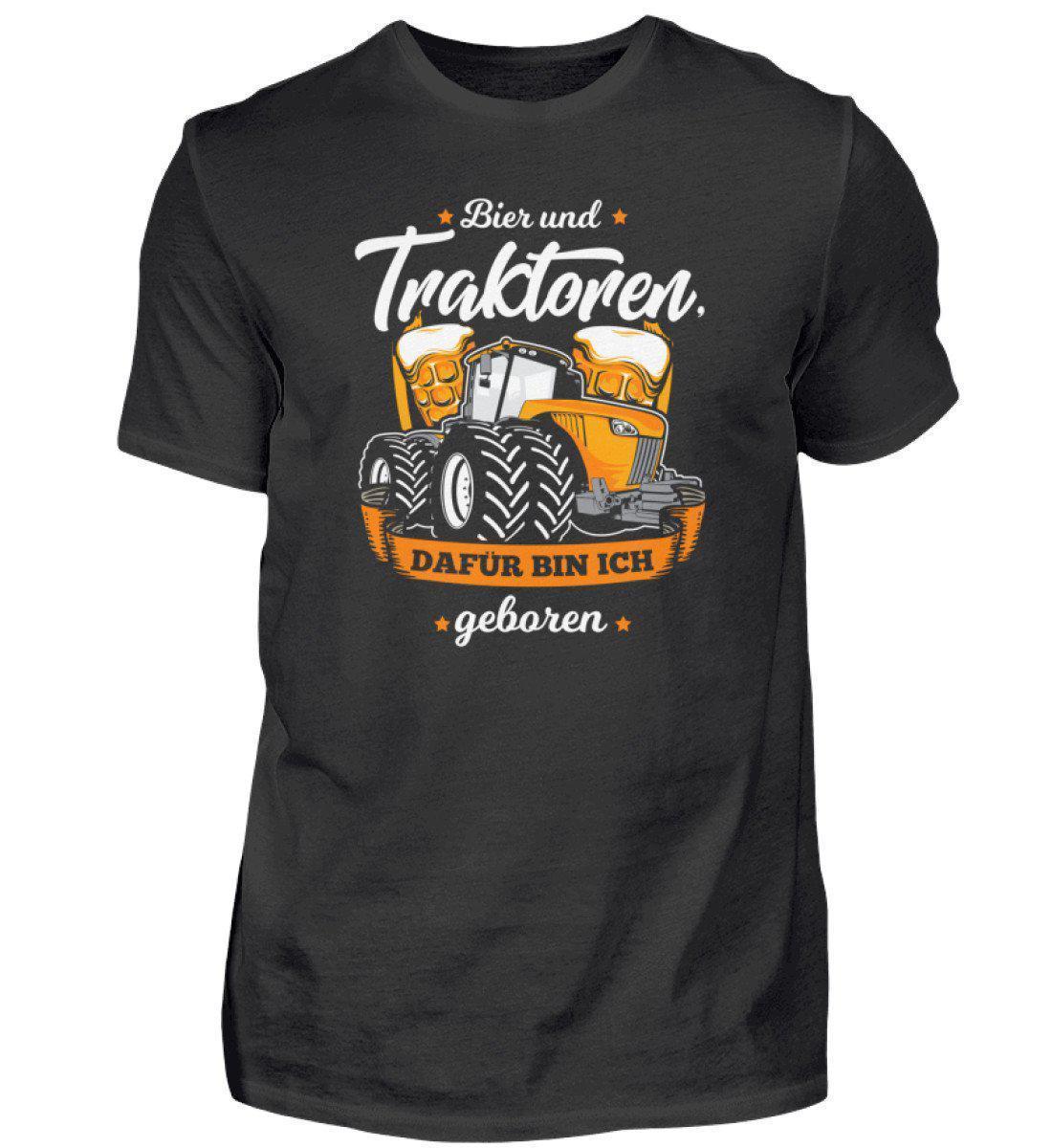 Bier und Traktoren · Herren T-Shirt-Herren Basic T-Shirt-Black-S-Agrarstarz