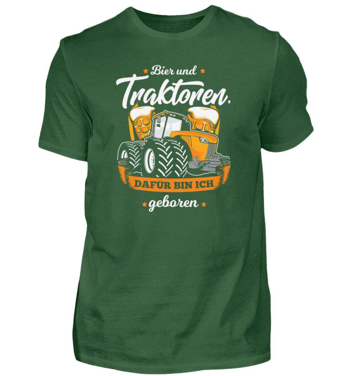 Bier und Traktoren · Herren T-Shirt-Herren Basic T-Shirt-Bottle Green-S-Agrarstarz