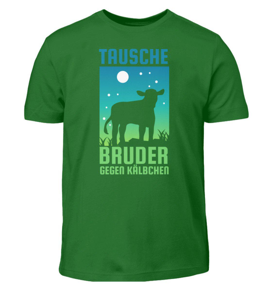 Bruder gegen Kälbchen · Kinder T-Shirt-Kinder T-Shirt-Kelly Green-3/4 (98/104)-Agrarstarz