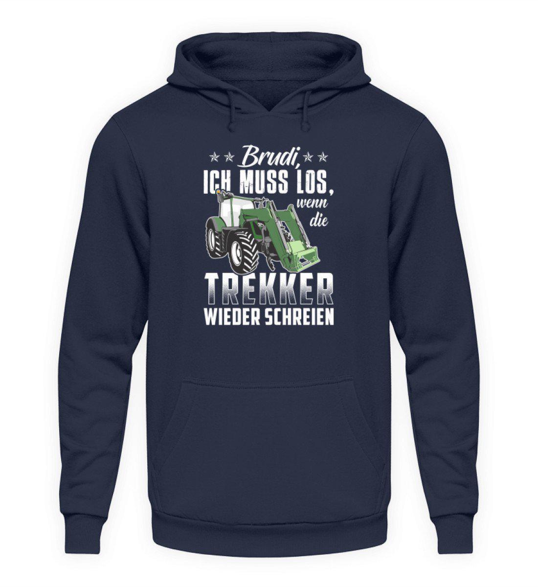 Brudi ich muss los Trekker · Unisex Kapuzenpullover Hoodie-Unisex Hoodie-Oxford Navy-S-Agrarstarz