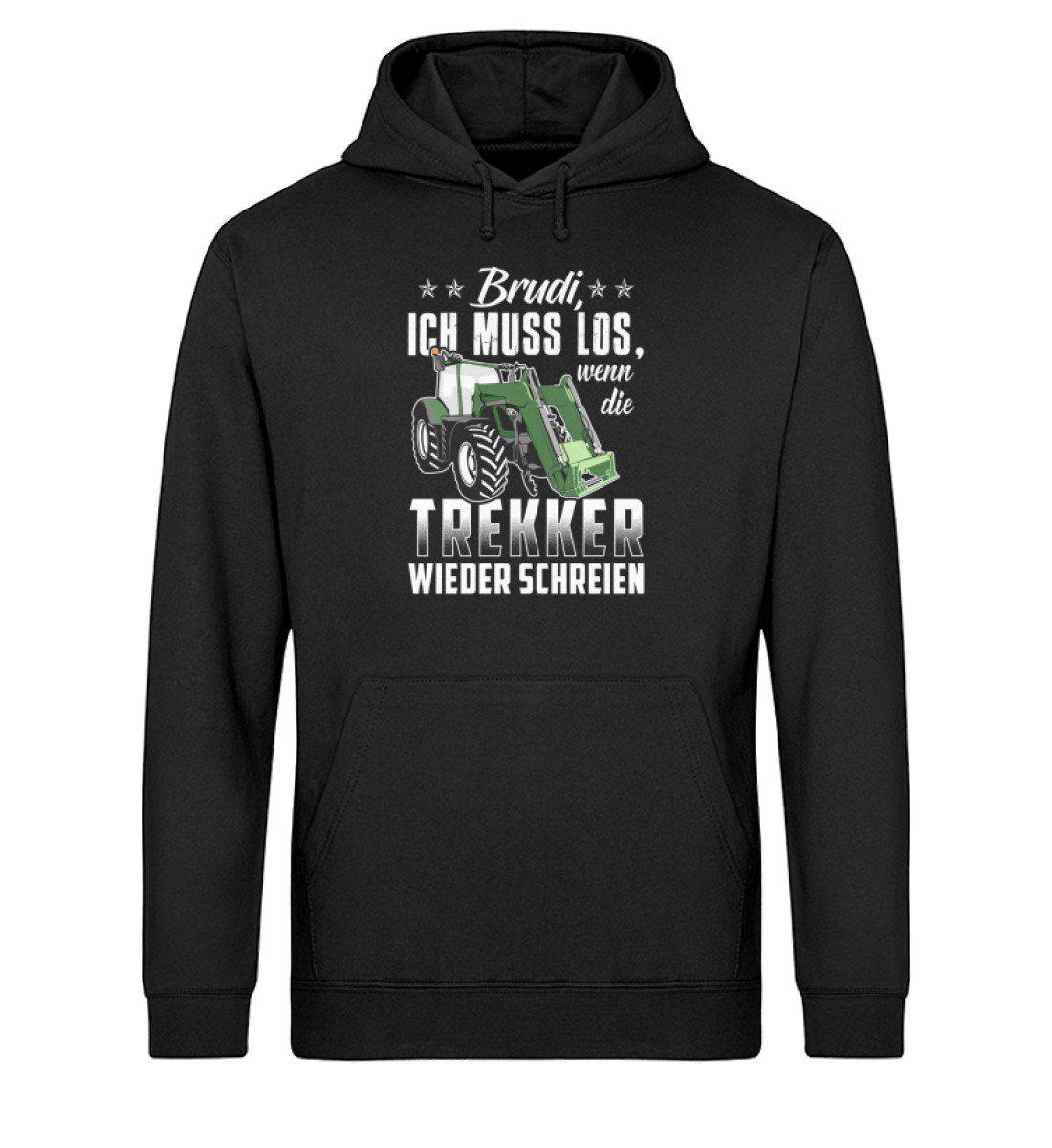 Brudi ich muss los Trekker · Unisex Organic Hoodie-Drummer Hoodie ST/ST-Black-XS-Agrarstarz