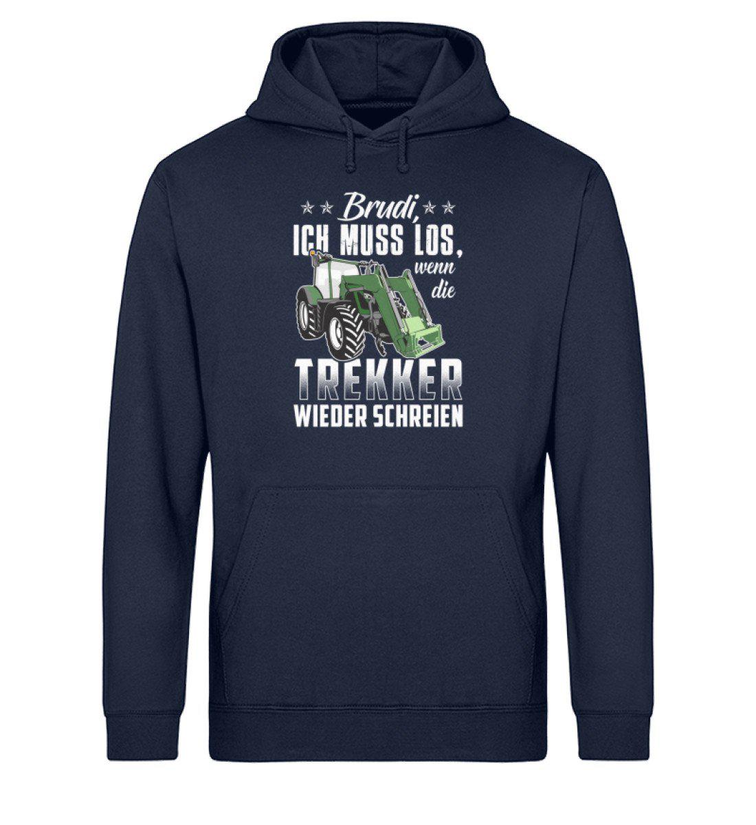 Brudi ich muss los Trekker · Unisex Organic Hoodie-Drummer Hoodie ST/ST-French Navy-XS-Agrarstarz