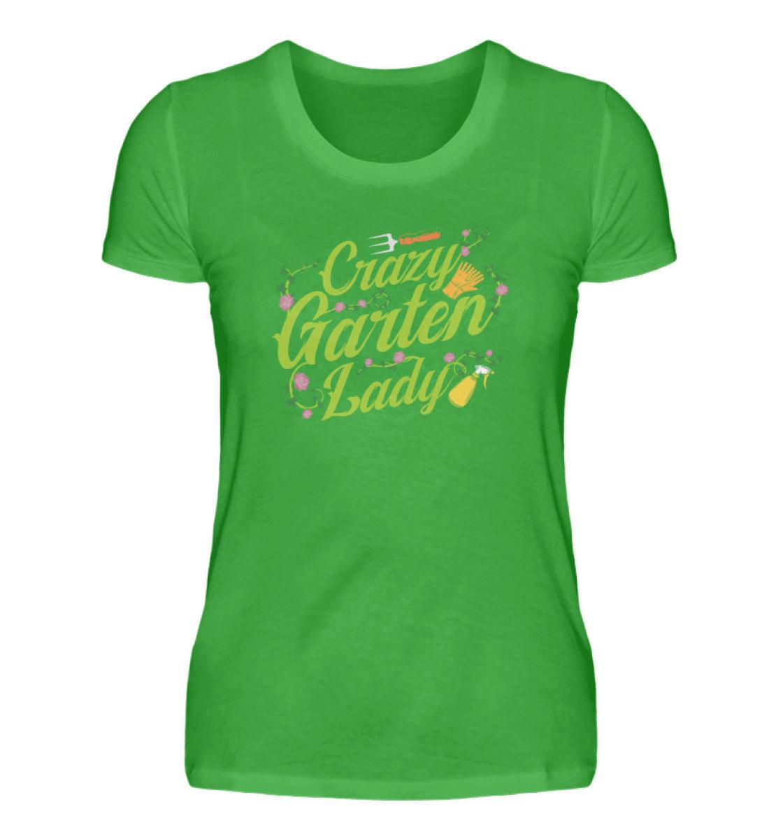 Crazy Garten Lady · Damen T-Shirt-Damen Basic T-Shirt-Green Apple-S-Agrarstarz