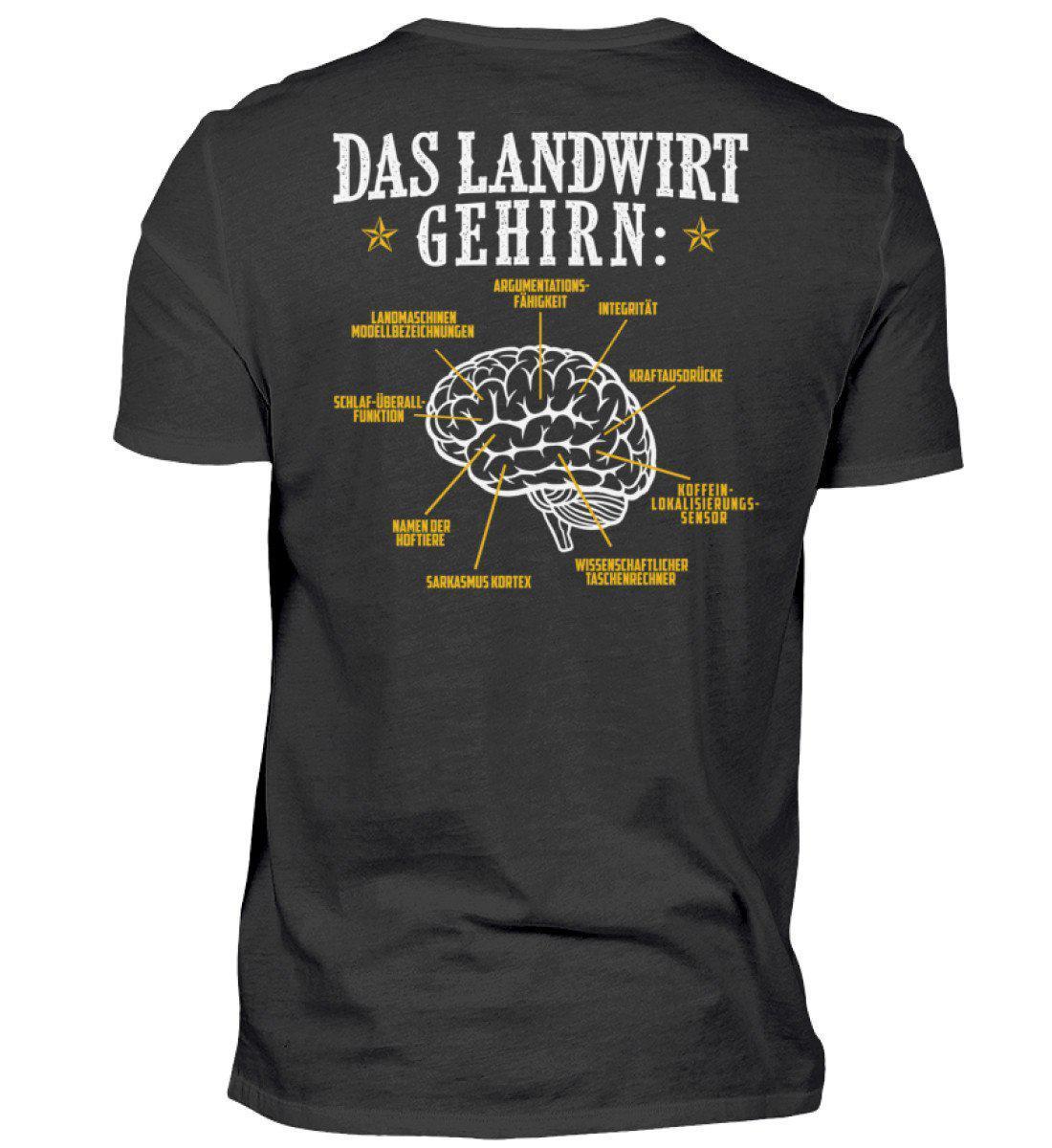 Das Landwirt Gehirn · Herren T-Shirt-Herren Basic T-Shirt-Black-S-Agrarstarz