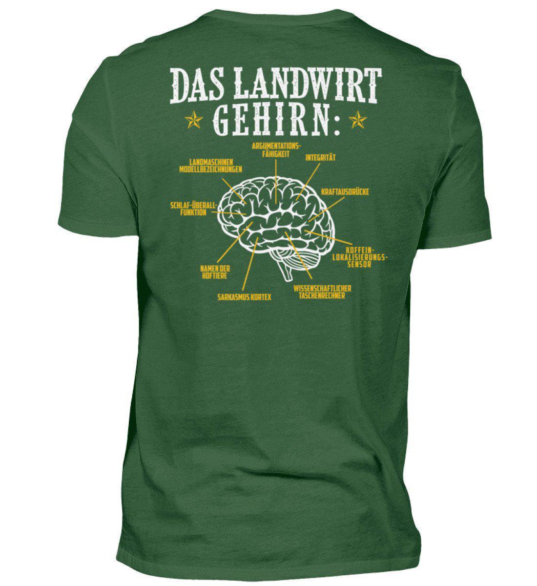 Das Landwirt Gehirn · Herren T-Shirt-Herren Basic T-Shirt-Bottle Green-S-Agrarstarz