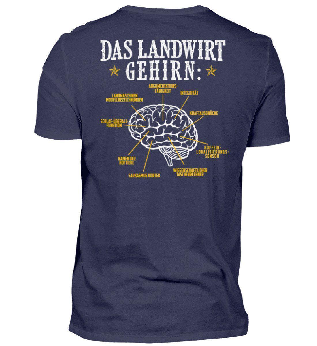Das Landwirt Gehirn · Herren T-Shirt-Herren Basic T-Shirt-Navy-S-Agrarstarz