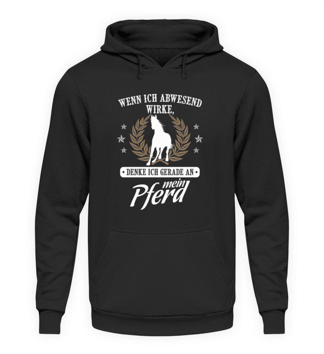 Denke an mein Pferd · Unisex Kapuzenpullover Hoodie-Unisex Hoodie-Jet Black-S-Agrarstarz