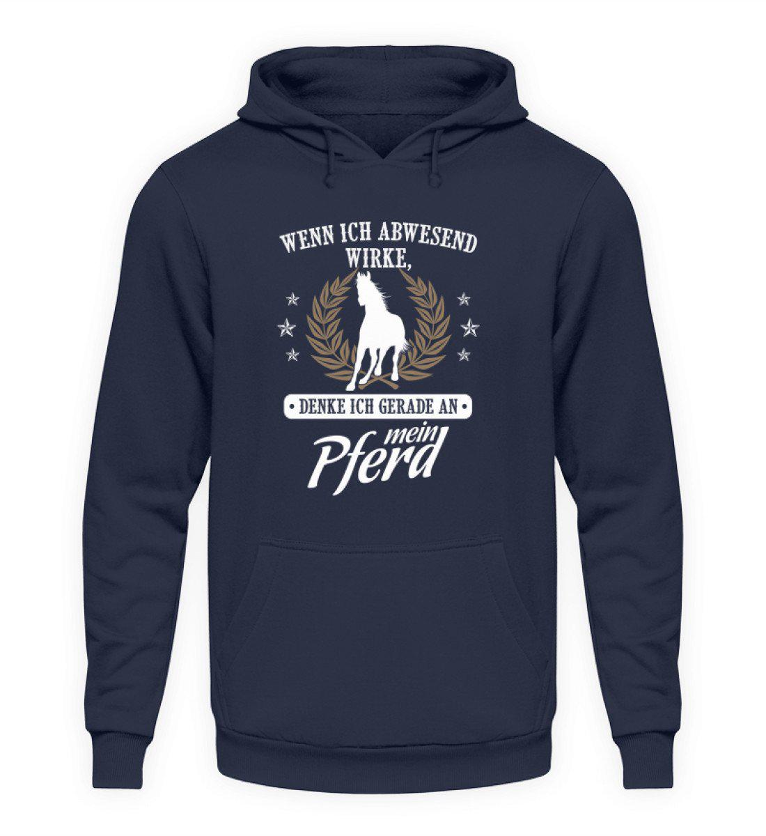 Denke an mein Pferd · Unisex Kapuzenpullover Hoodie-Unisex Hoodie-Oxford Navy-S-Agrarstarz