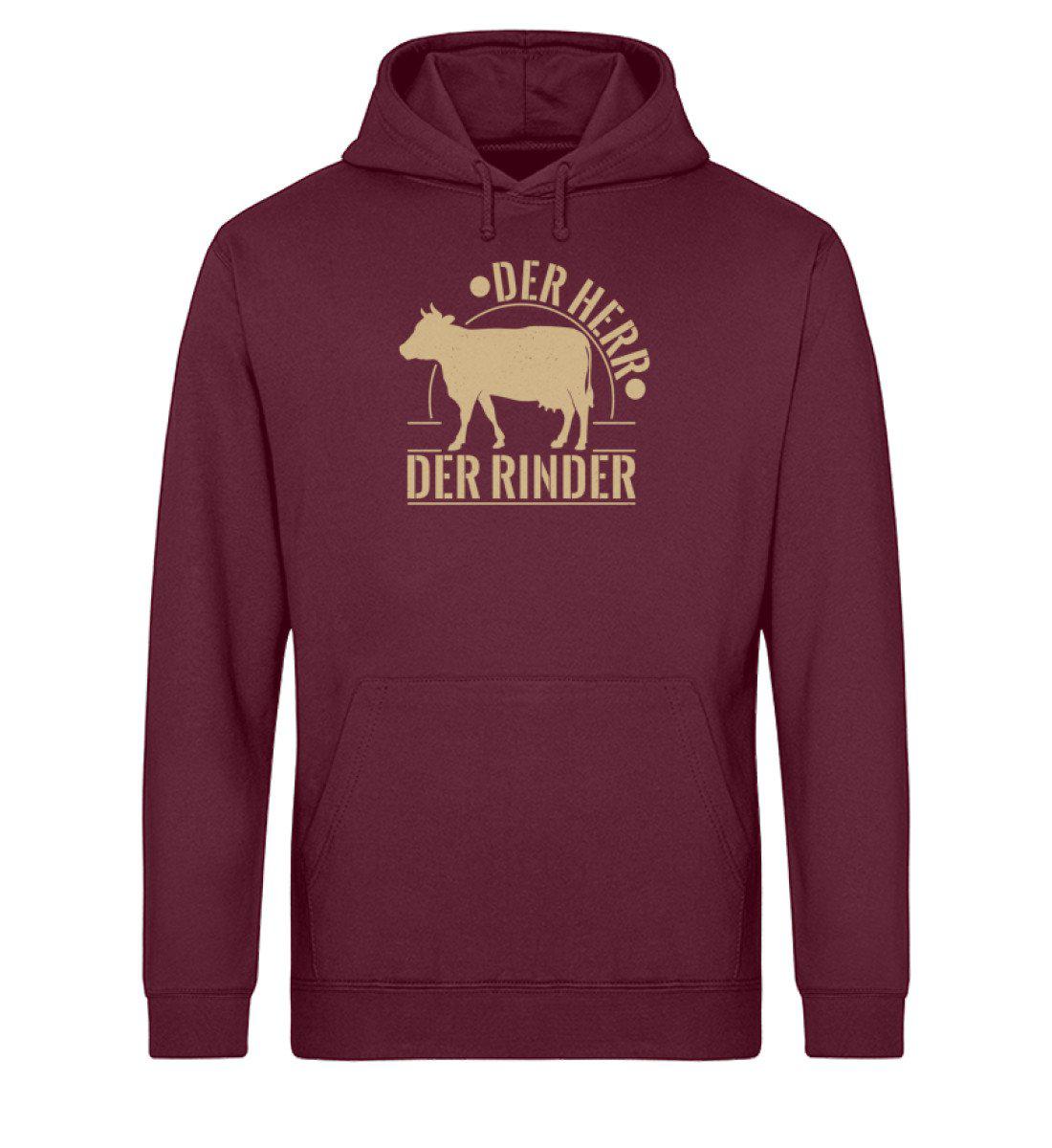 Der Herr der Rinder · Unisex Organic Hoodie-Drummer Hoodie ST/ST-Burgundy-XS-Agrarstarz