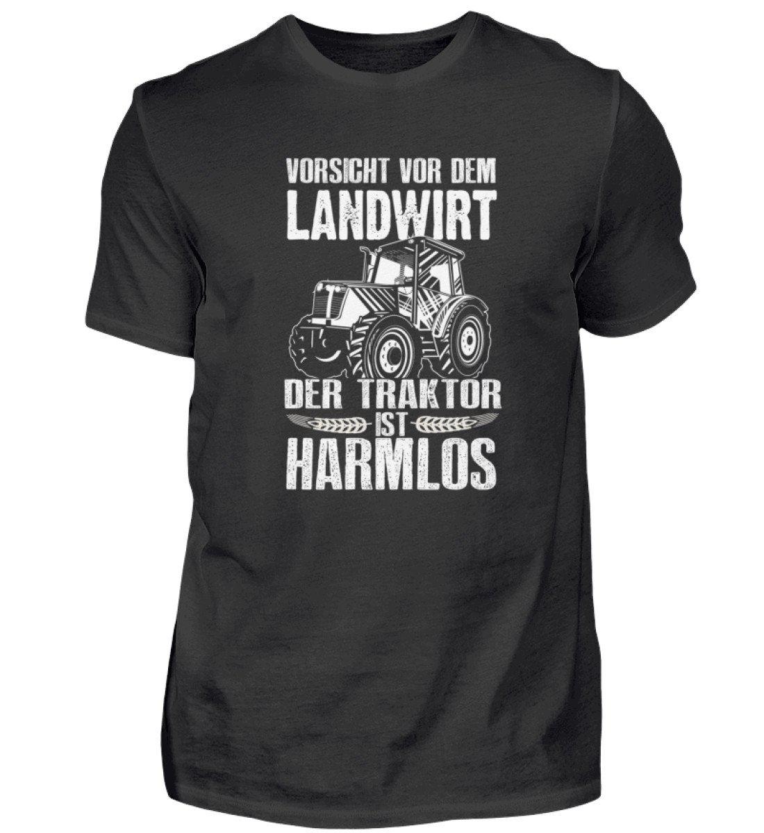 Der Traktor ist harmlos · Herren T-Shirt-Herren Basic T-Shirt-Black-S-Agrarstarz