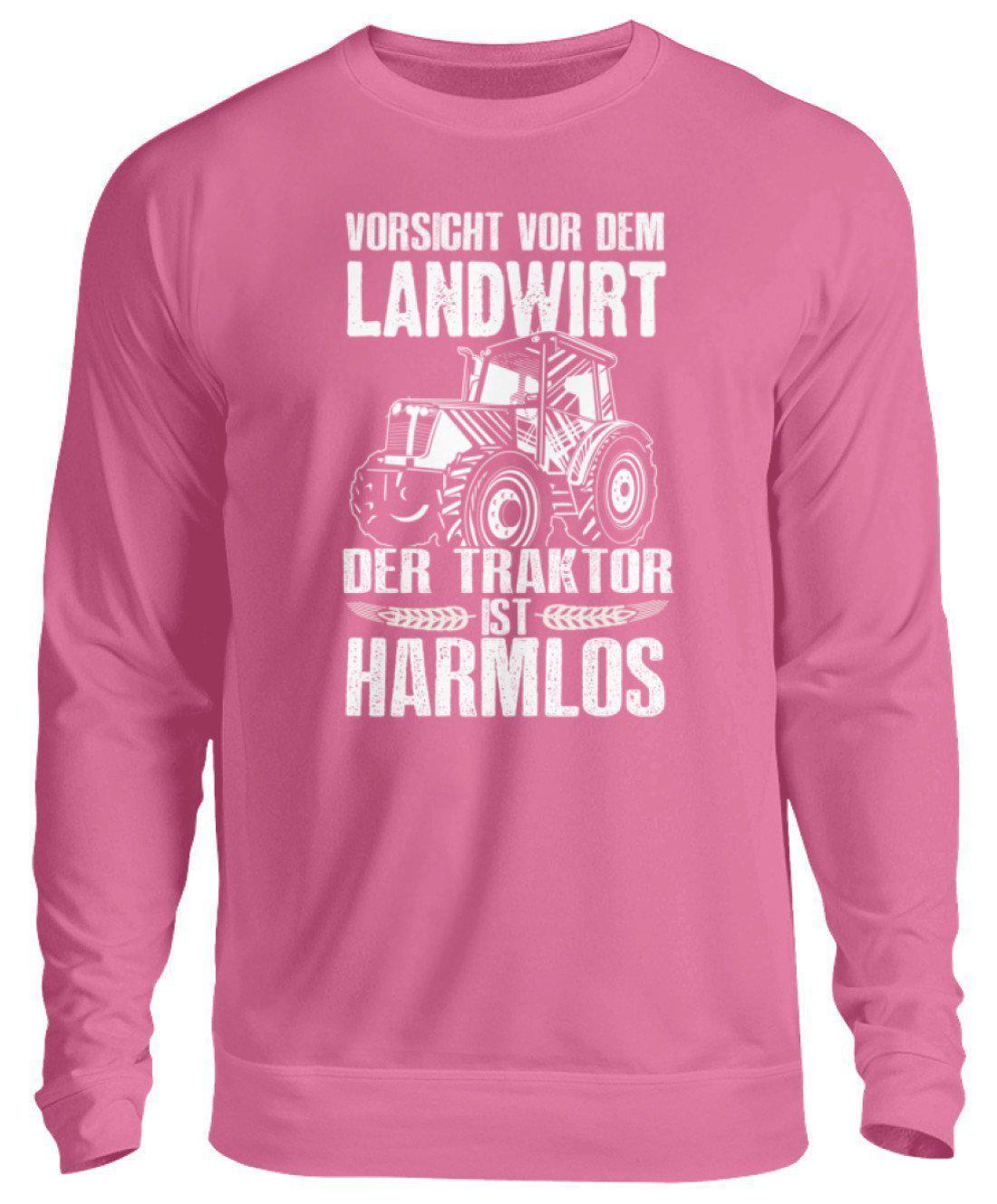 Der Traktor ist harmlos · Unisex Sweatshirt Pullover-Unisex Sweatshirt-Candyfloss Pink-S-Agrarstarz