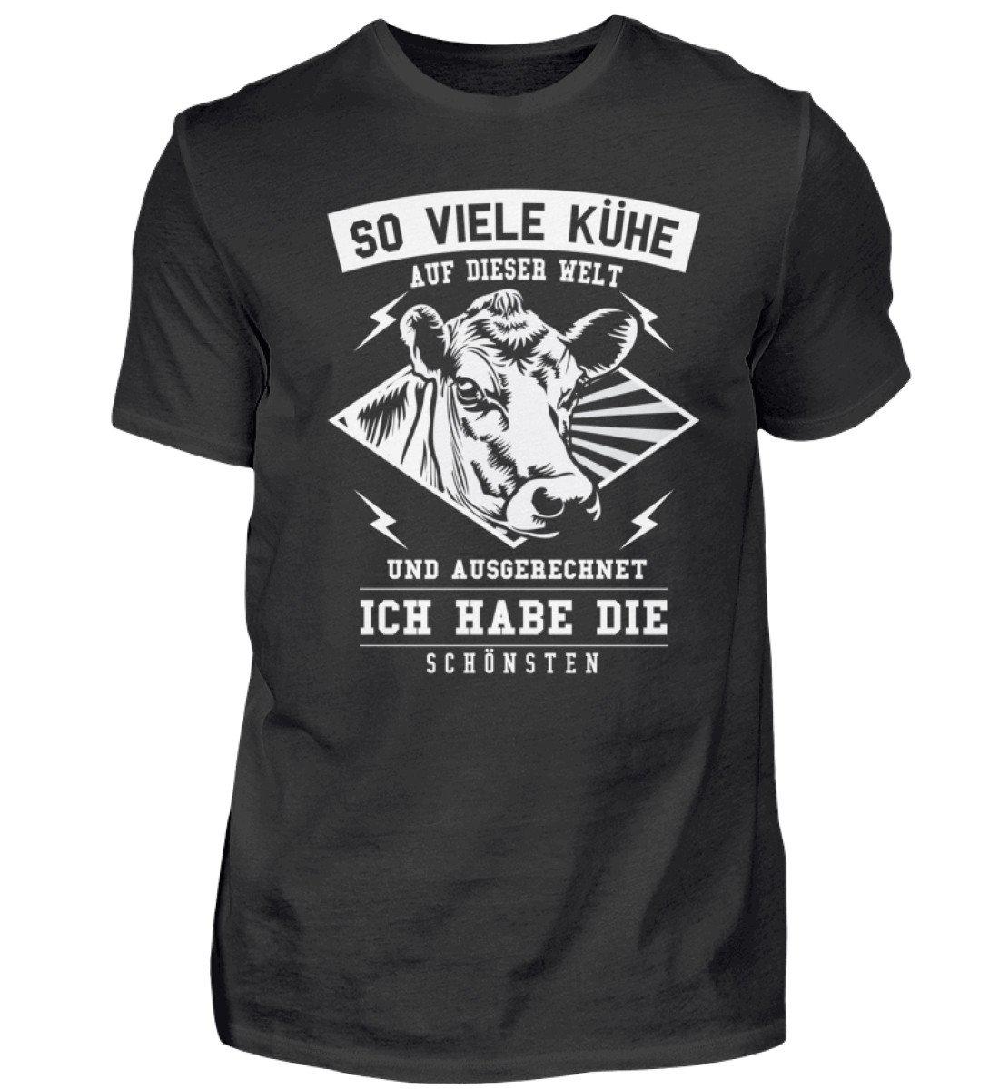 Die schönste Kuh · Herren T-Shirt-Herren Basic T-Shirt-Black-S-Agrarstarz