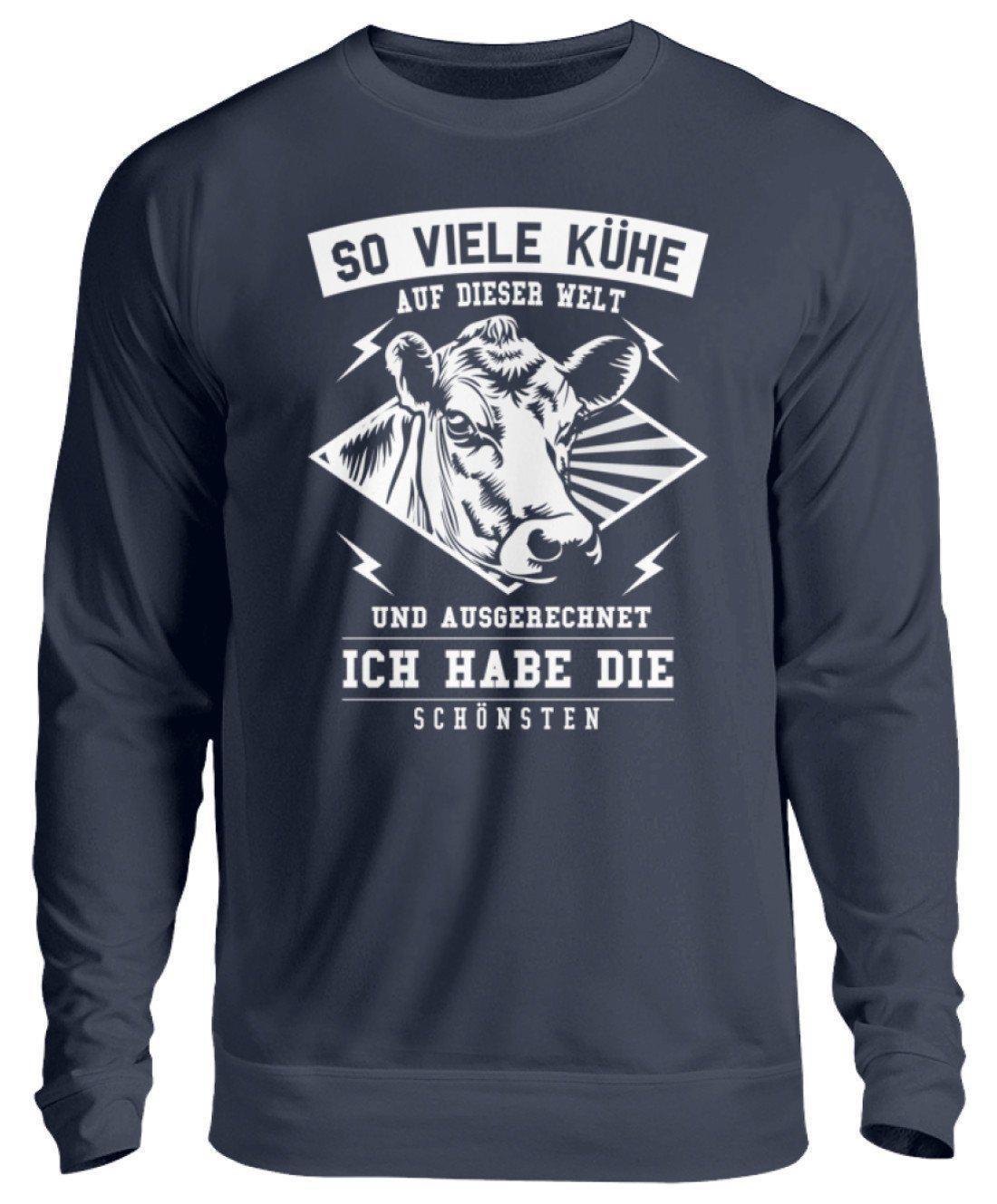 Die schönste Kuh · Unisex Sweatshirt Pullover-Unisex Sweatshirt-Oxford Navy-S-Agrarstarz