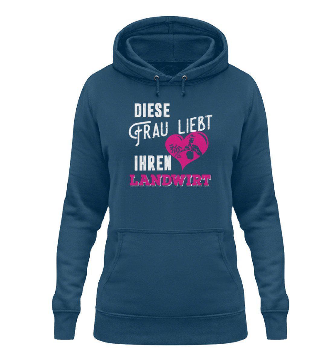 Diese Frau liebt ihren Landwirt · Damen Hoodie-Damen Hoodie-Airforce Blue-XS-Agrarstarz