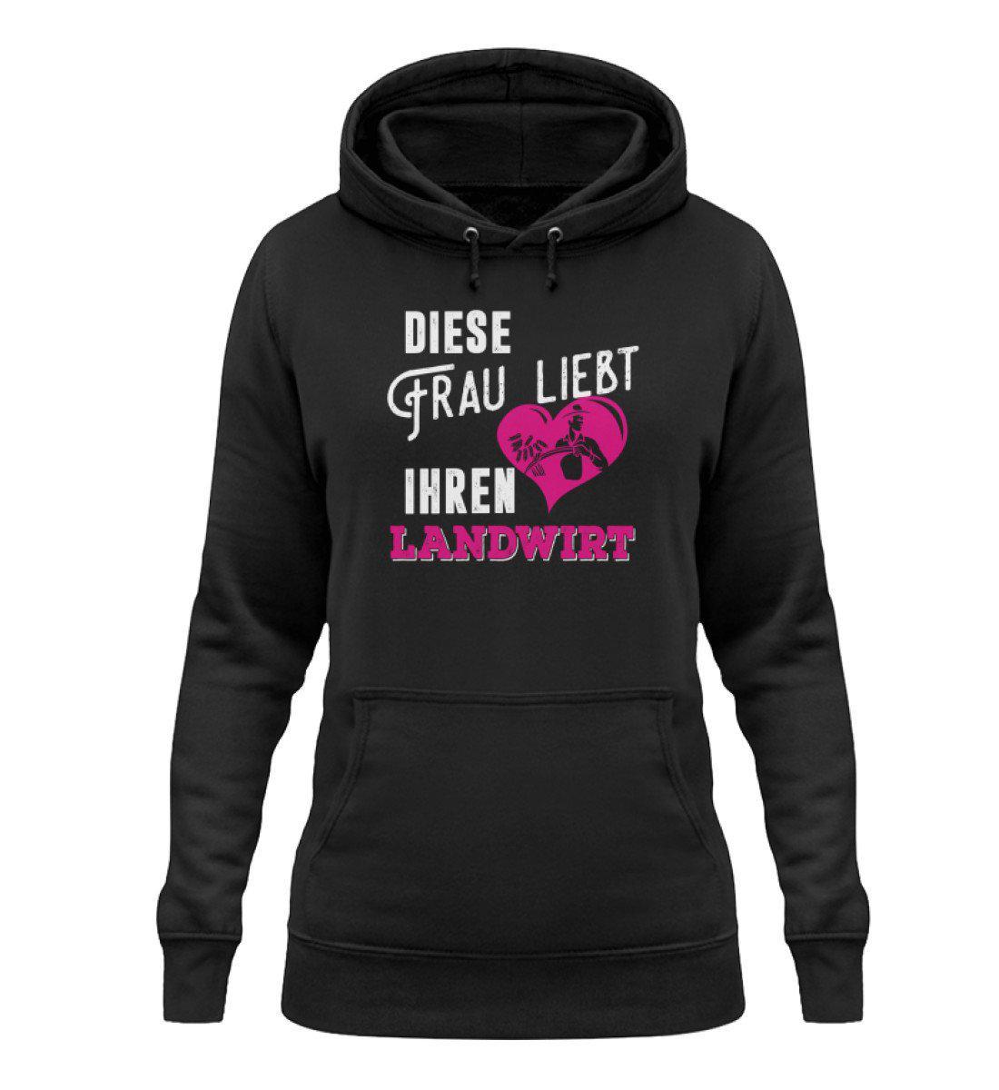 Diese Frau liebt ihren Landwirt · Damen Hoodie-Damen Hoodie-Jet Black-XS-Agrarstarz