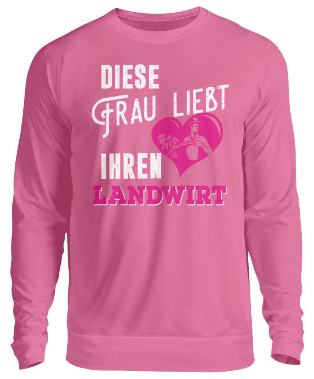 Diese Frau liebt ihren Landwirt · Unisex Sweatshirt Pullover-Unisex Sweatshirt-Candyfloss Pink-S-Agrarstarz