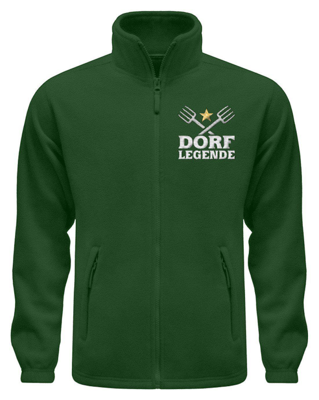 Dorf Legende · Fleece Jacke mit Stick-Fleece Jacke mit Stick-Dark Green-S-Agrarstarz