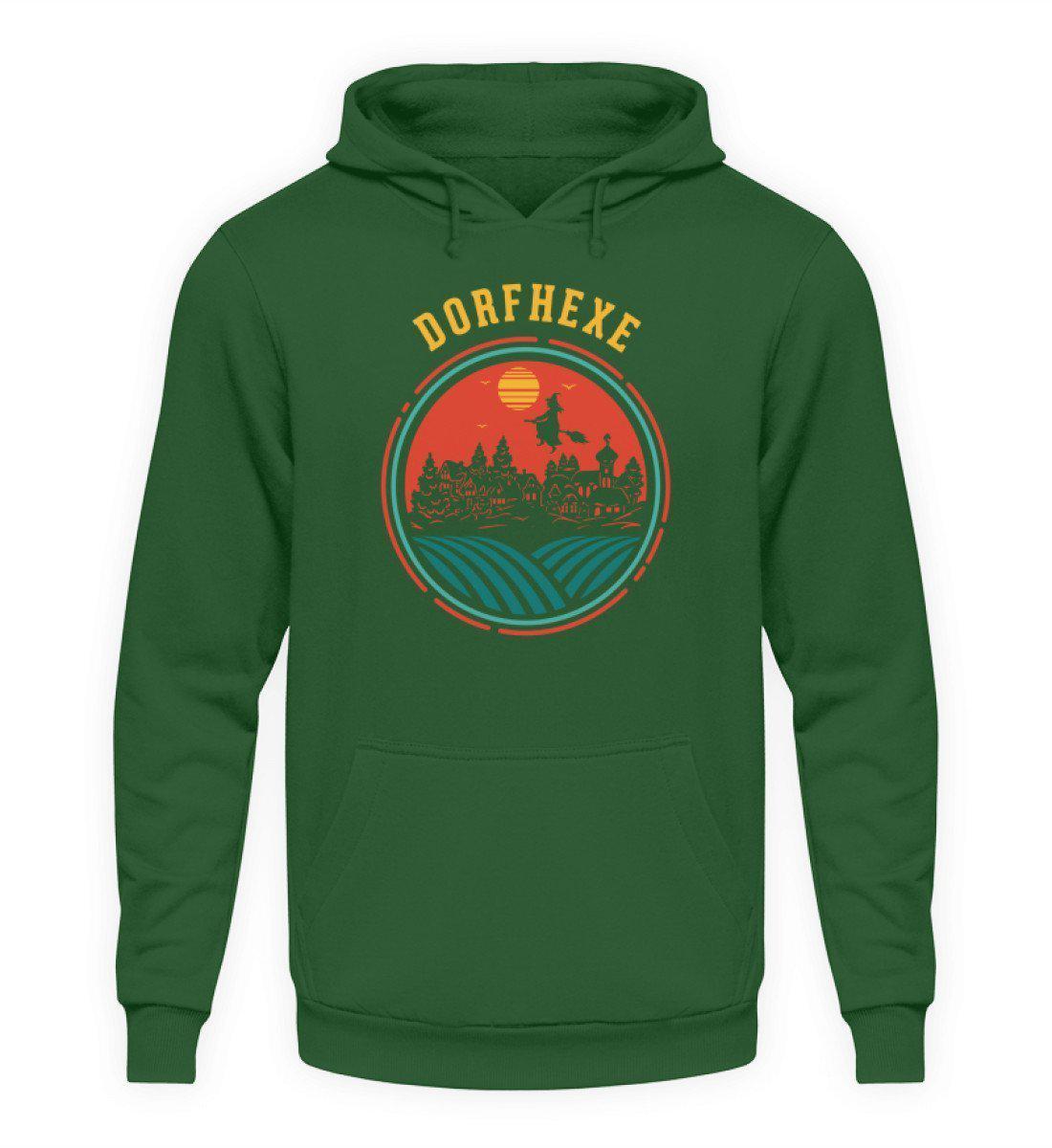 Dorfhexe Retro · Unisex Kapuzenpullover Hoodie-Unisex Hoodie-Bottle Green-L-Agrarstarz