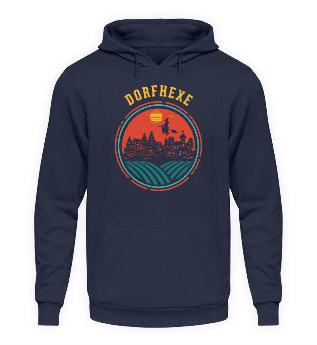 Dorfhexe Retro · Unisex Kapuzenpullover Hoodie-Unisex Hoodie-Oxford Navy-L-Agrarstarz