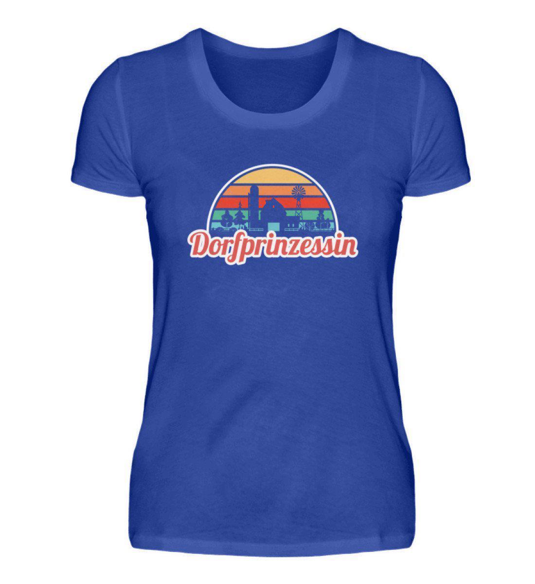 Dorfprinzessin · Damen T-Shirt-Damen Basic T-Shirt-Neon Blue-S-Agrarstarz