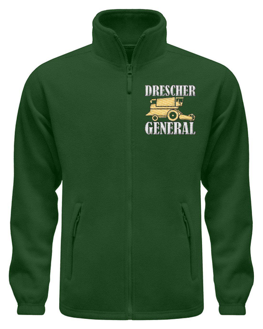 Drescher General · Fleece Jacke mit Stick-Fleece Jacke mit Stick-Dark Green-S-Agrarstarz