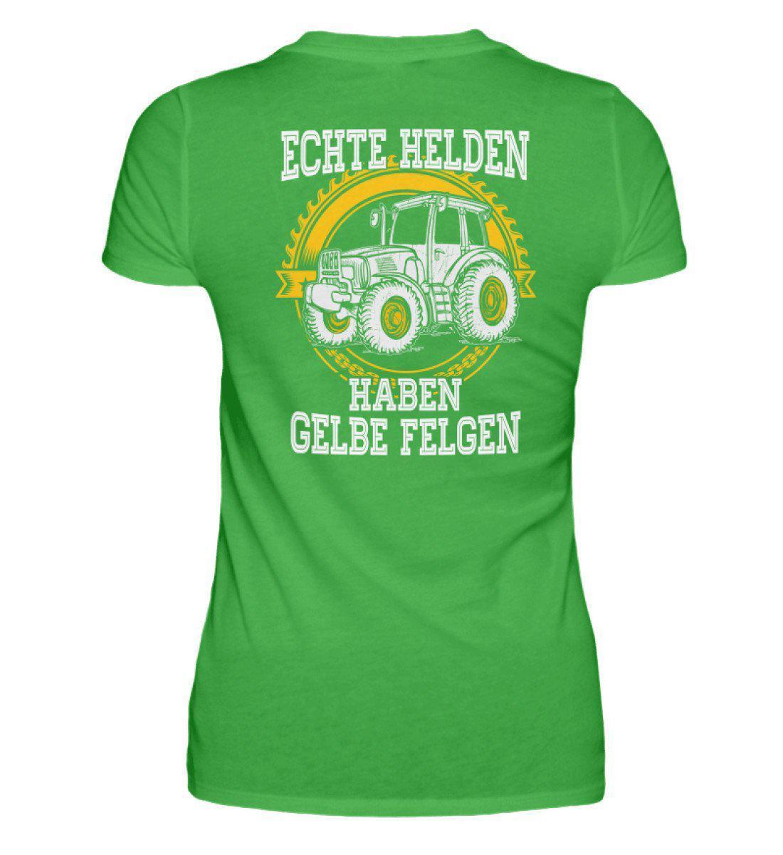 Echte Helden gelbe Felgen · Damen T-Shirt-Damen Basic T-Shirt-Agrarstarz