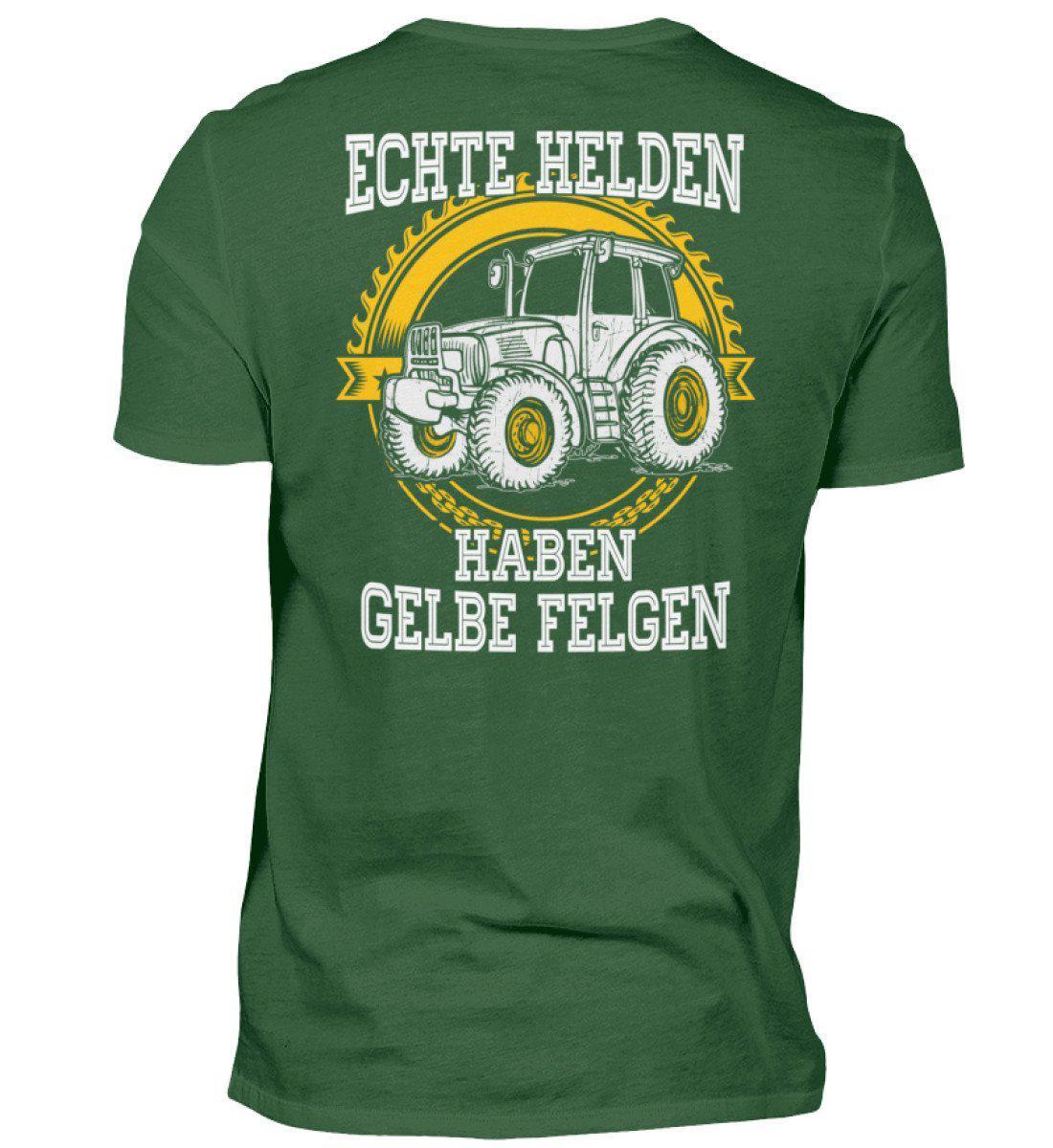 Echte Helden gelbe Felgen · Herren T-Shirt-Herren Basic T-Shirt-Bottle Green-S-Agrarstarz