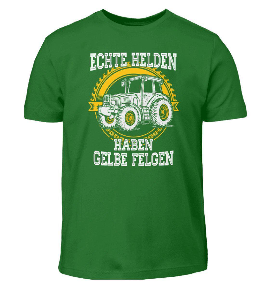 Echte Helden gelbe Felgen · Kinder T-Shirt-Kinder T-Shirt-Kelly Green-12/14 (152/164)-Agrarstarz