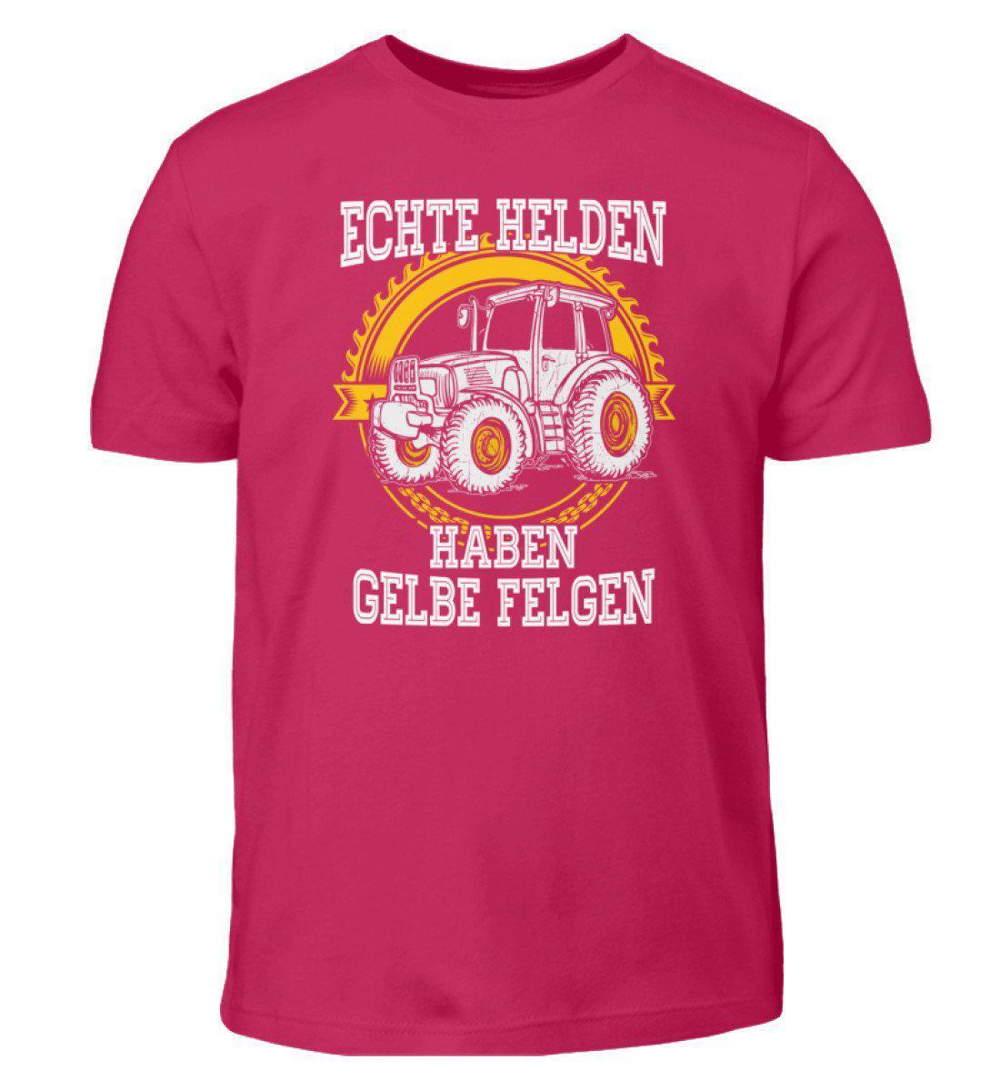 Echte Helden gelbe Felgen · Kinder T-Shirt-Kinder T-Shirt-Sorbet-12/14 (152/164)-Agrarstarz