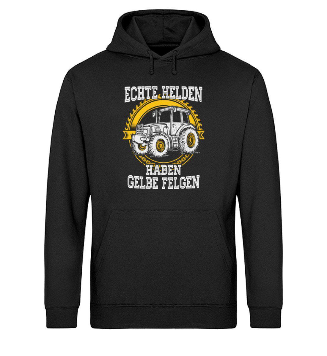 Echte Helden gelbe Felgen · Unisex Organic Hoodie-Drummer Hoodie ST/ST-Black-XS-Agrarstarz