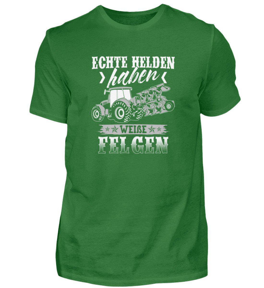 Echte Helden weiße Felgen · Herren T-Shirt-Herren Basic T-Shirt-Kelly Green-S-Agrarstarz