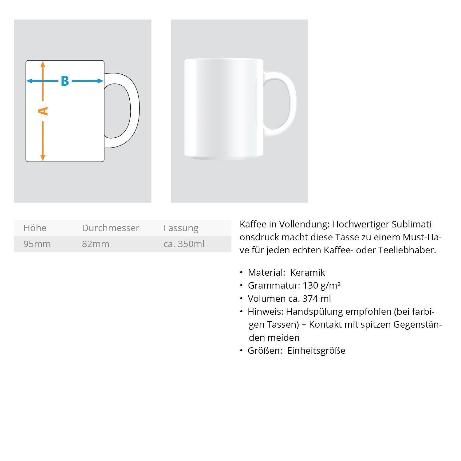 Ein Landwirt ist gleichzeitig · Keramik Tasse zweifarbig-Keramik Tasse Zweifarbig-Agrarstarz