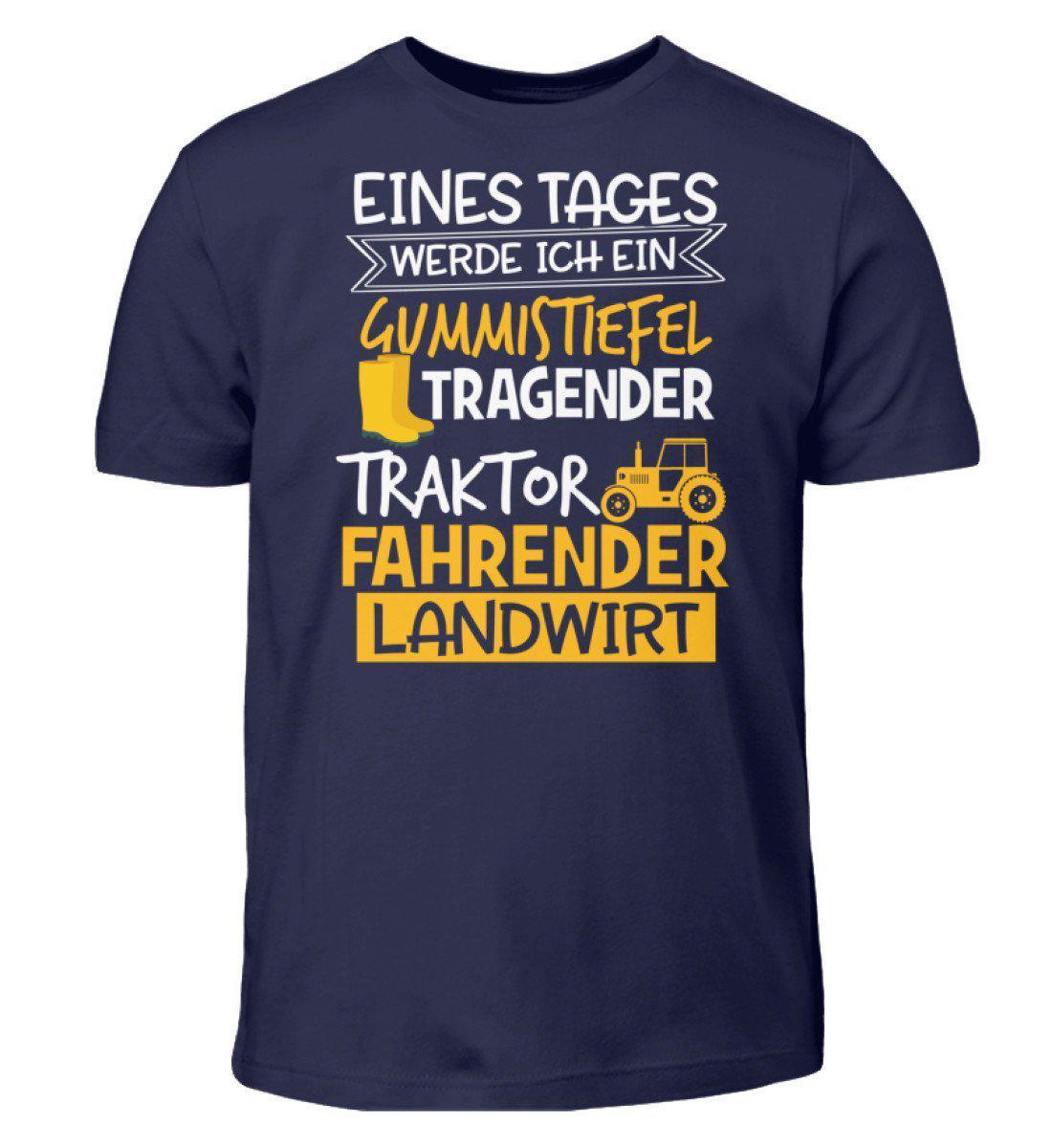 Eines Tages werde ich ein Landwirt · Kinder T-Shirt-Kinder T-Shirt-Navy-3/4 (98/104)-Agrarstarz