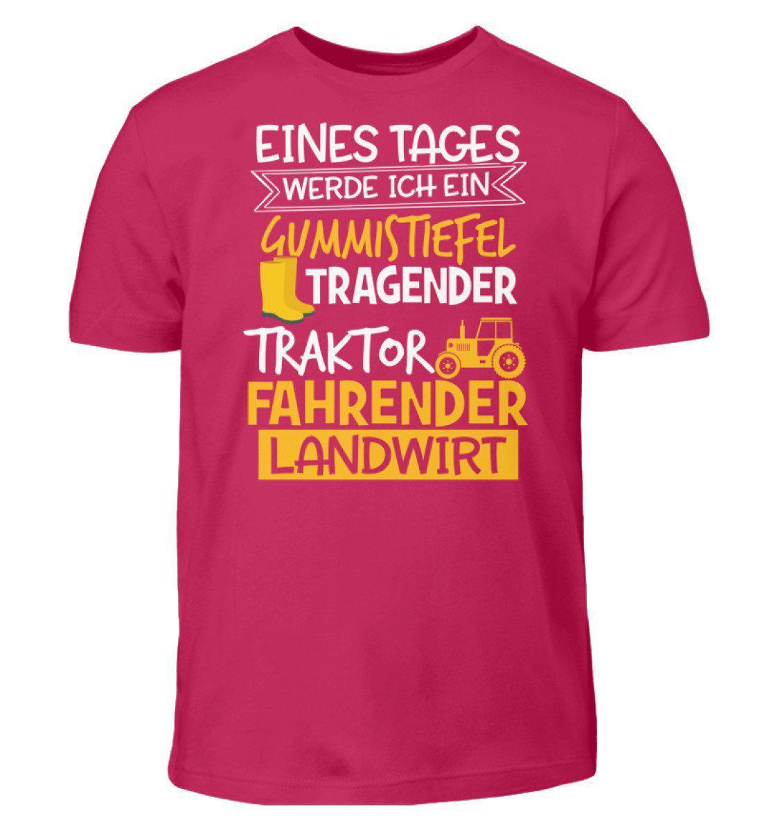Eines Tages werde ich ein Landwirt · Kinder T-Shirt-Kinder T-Shirt-Sorbet-3/4 (98/104)-Agrarstarz