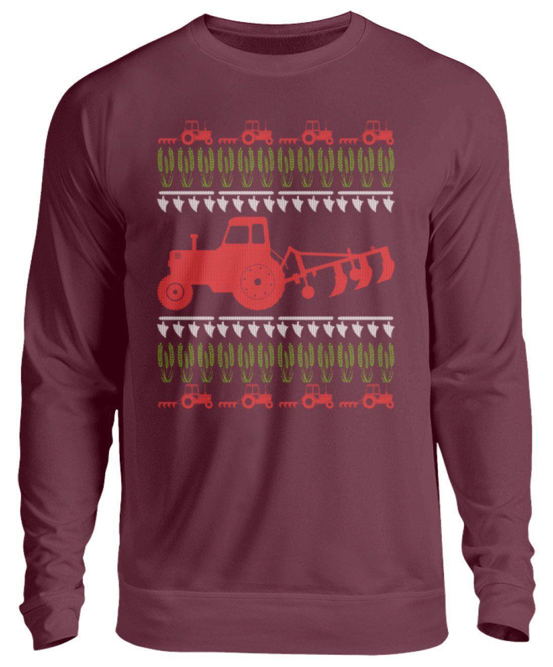 Ernte 2 Ugly Christmas · Unisex Sweatshirt Pullover-Unisex Sweatshirt-Burgundy-S-Agrarstarz
