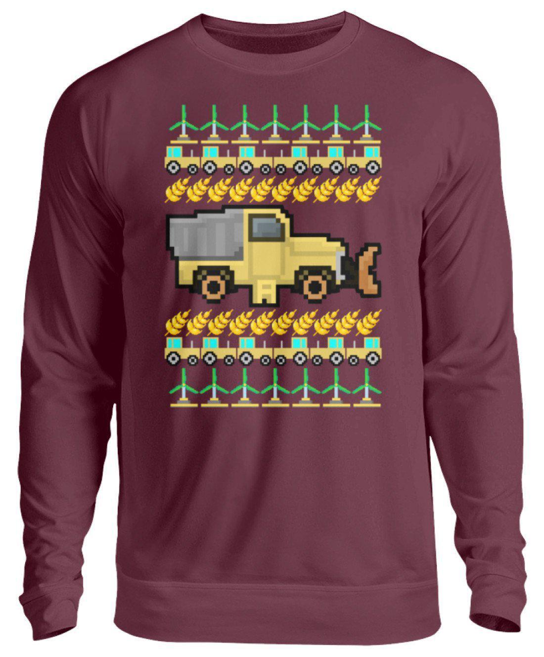Ernte Ugly Christmas · Unisex Sweatshirt Pullover-Unisex Sweatshirt-Burgundy-S-Agrarstarz