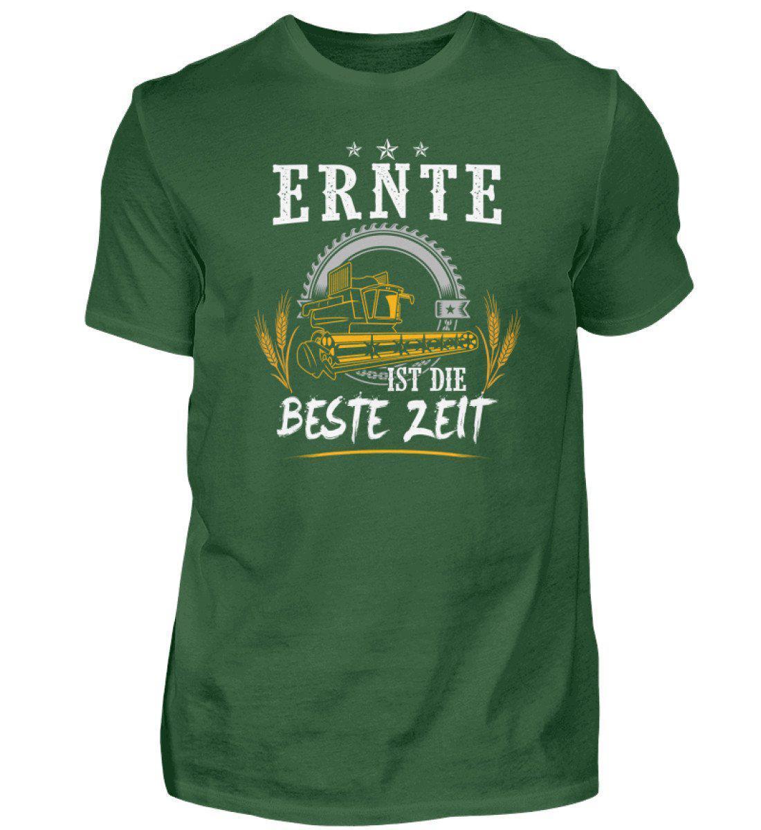 Ernte beste Zeit · Herren T-Shirt-Herren Basic T-Shirt-Bottle Green-S-Agrarstarz