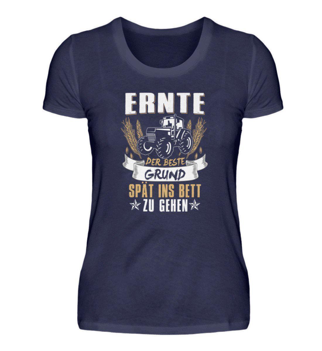 Ernte der Beste Grund · Damen T-Shirt-Damen Basic T-Shirt-Navy-S-Agrarstarz