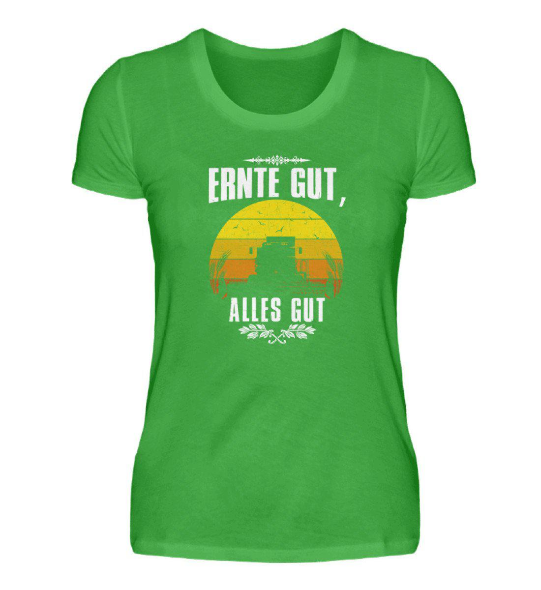 Ernte gut alles gut · Damen T-Shirt-Damen Basic T-Shirt-Green Apple-S-Agrarstarz