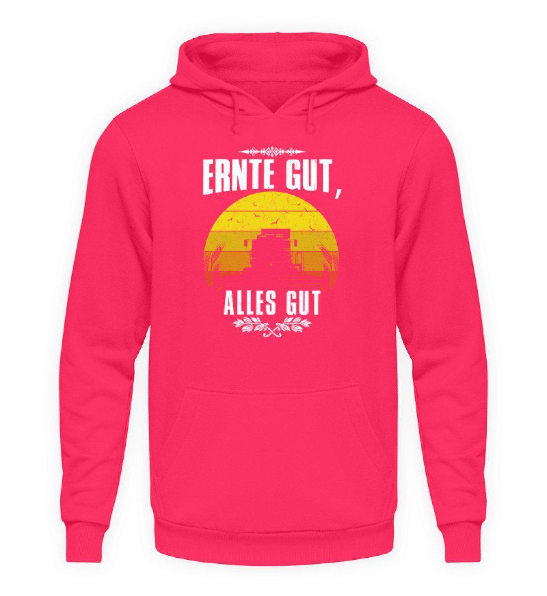 Ernte gut alles gut · Unisex Kapuzenpullover Hoodie-Unisex Hoodie-Hot Pink-L-Agrarstarz